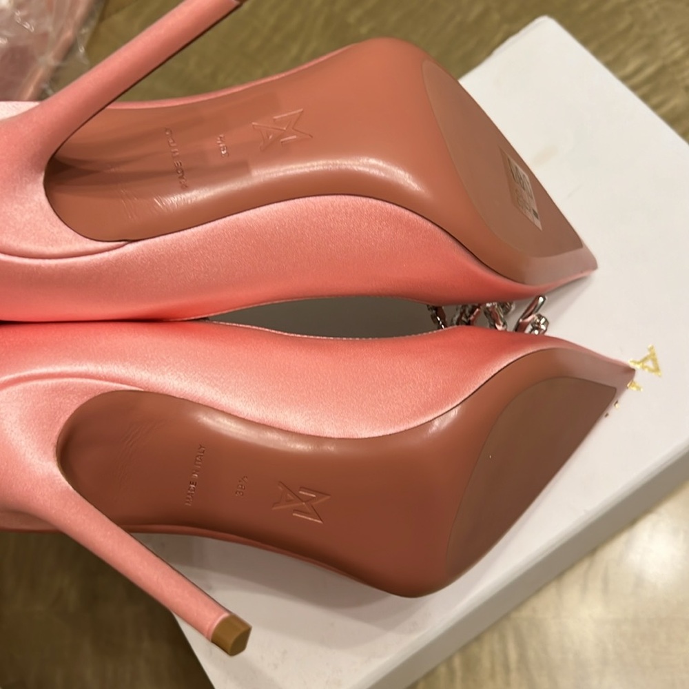 Amina Muaddi Rosie light pink pump size 39.5 excellent condition - Picture 5 of 10